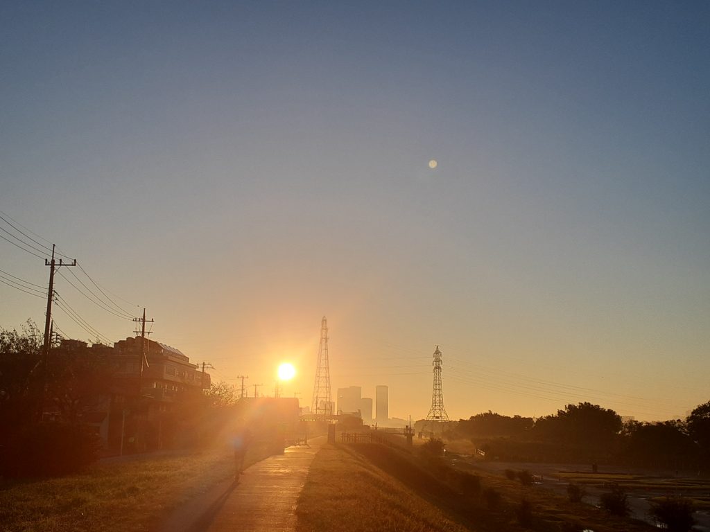 多摩川の日の出
