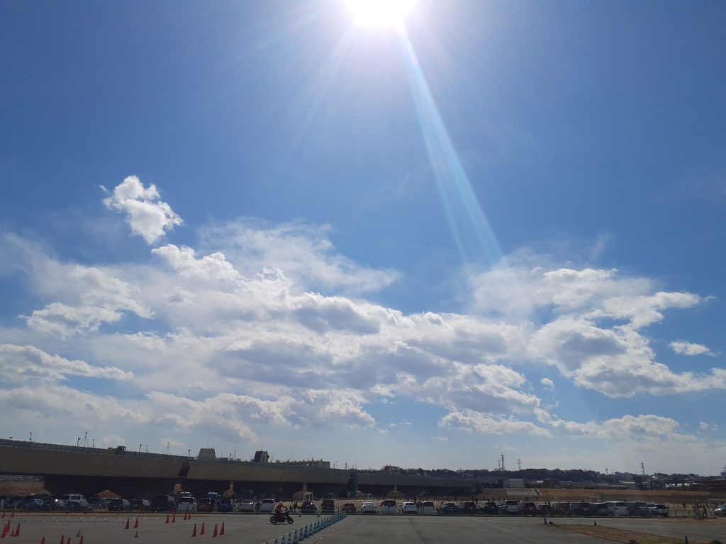 多摩川の雲