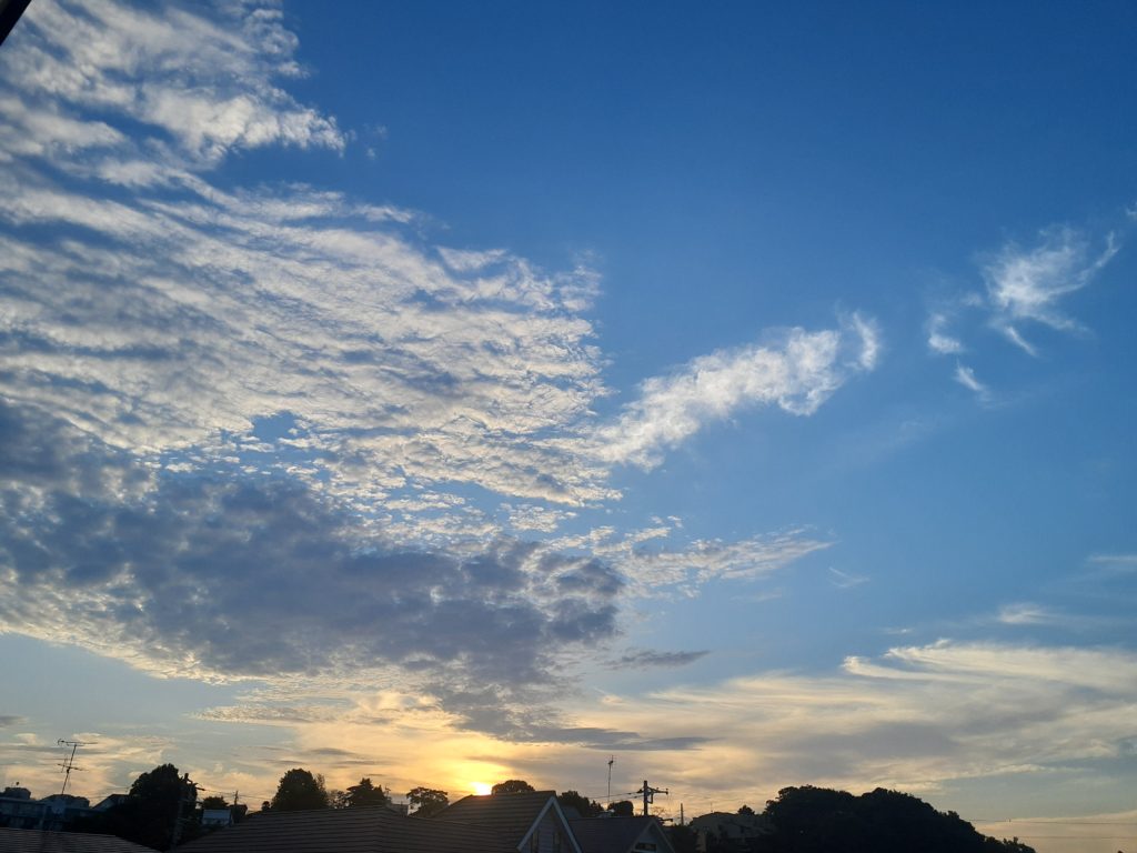 多摩川の雲　7月31日